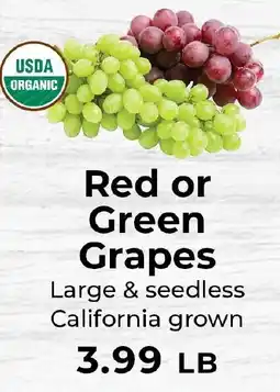 Sunset Foods Red or Green Grapes offer
