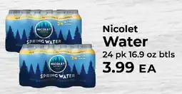 Sunset Foods Nicolet spring water offer