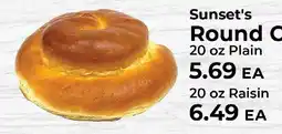 Sunset Foods Sunset's Round C offer