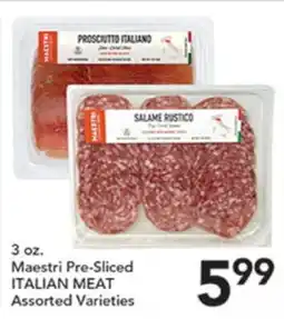 Pete's Fresh Market Maestri Pre-Sliced ITALIAN MEAT offer