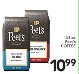 Pete's Fresh Market 10.5 oz. Peet's COFFEE offer