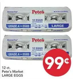 Pete's Fresh Market 12 ct. Pete's Market LARGE EGGS offer