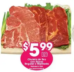 Arteagas Food Center Beef Chuck Steak at Bone-In offer