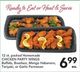 Pete's Fresh Market 12 ct. packed Homemade CHICKEN PARTY WINGS offer