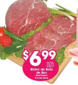 Arteagas Food Center Beef Peeled Knuckle Steak offer