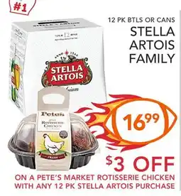 Pete's Fresh Market STELLA ARTOIS FAMILY offer