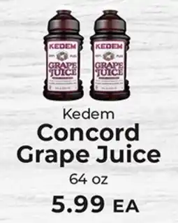 Sunset Foods Kedem concord grape juice offer