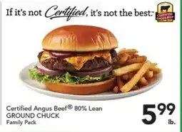 Pete's Fresh Market Certified Angus Beef 80% Lean GROUND CHUCK offer
