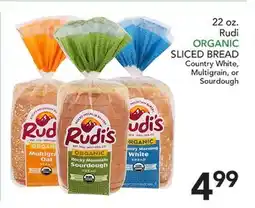 Pete's Fresh Market Rudi ORGANIC SLICED BREAD offer