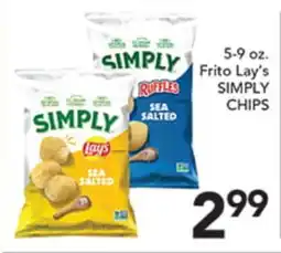 Pete's Fresh Market 5-9 oz. Frito Lay's SIMPLY CHIPS offer
