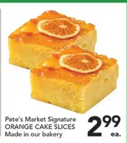 Pete's Fresh Market Pete's Market Signature ORANGE CAKE SLICES offer