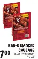 Foodarama Bar-s smoked sausage offer