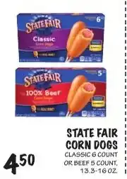 Foodarama State Fair corn dogs offer