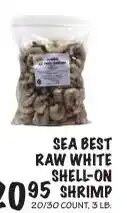 Foodarama Sea Best raw white shell-on shrimp offer