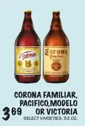 Foodarama Corona Familiar, Pacifico, Modelo or Victoria offer