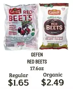 Seven Mile Market Gefen red beets offer