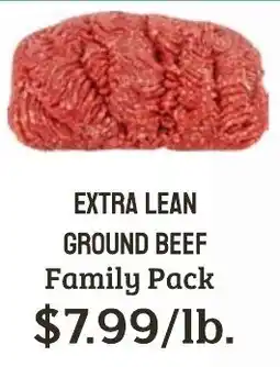 Seven Mile Market Extra Lean Ground Beef Family Pack offer