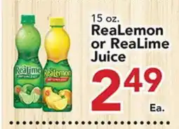 Eurofresh Market 15 oz. ReaLemon or ReaLime Juice offer