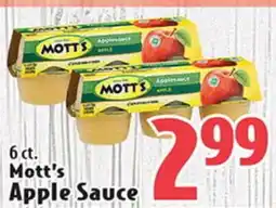 Eurofresh Market 6 ct. Mott's Apple Sauce offer