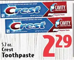 Eurofresh Market 5.7 oz. Crest Toothpaste offer