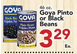 Eurofresh Market 46 oz. Goya Pinto or Black Beans offer