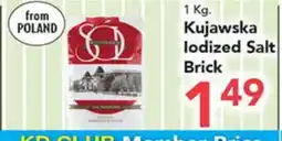 Eurofresh Market Kujawska Iodized Salt Brick offer