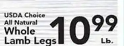 Eurofresh Market USDA Choice All Natural Whole Lamb Legs offer