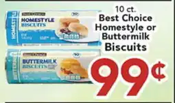 Eurofresh Market Best Choice Homestyle or Buttermilk Biscuits offer