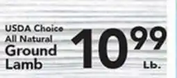 Eurofresh Market USDA Choice All Natural Ground Lamb offer