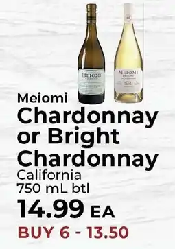 Sunset Foods Meiomi Chardonnay or Bright Chardonnay offer