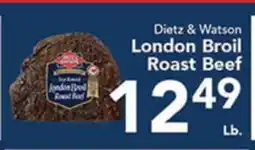 Eurofresh Market Dietz & Watson London Broil Roast Beef offer