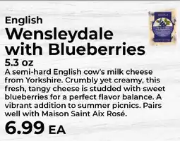 Sunset Foods English Wensleydale with Blueberries offer