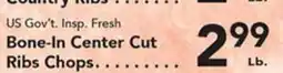 Eurofresh Market US Gov't Insp. Fresh Bone-In Center Cut Ribs Chops offer