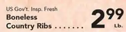 Eurofresh Market US Gov't. Insp. Fresh Boneless Country Ribs offer