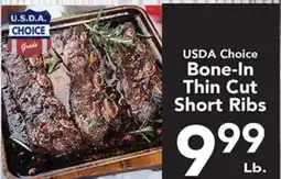 Eurofresh Market USDA Choice Bone-In Thin Cut Short Ribs offer