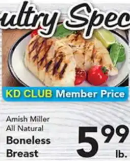 Eurofresh Market Amish Miller All Natural Boneless Breast offer