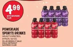 Foodarama Powerade sports drinks offer