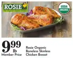 Pavilions Rosie Organic Boneless Skinless Chicken Breast offer