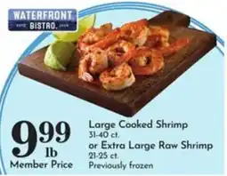 Pavilions Waterfront Bistro Large Cooked Shrimp offer