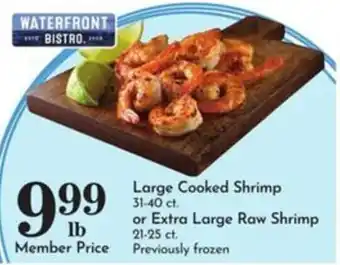 Pavilions Waterfront Bistro Large Cooked Shrimp offer