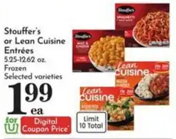 Pavilions Stouffer's or Lean Cuisine Entrées offer