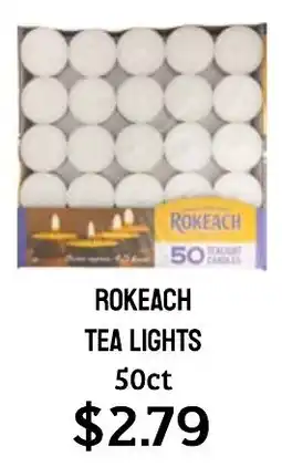 Seven Mile Market Rokeach tea lights offer