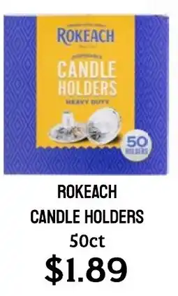 Seven Mile Market Rokeach candle holders offer