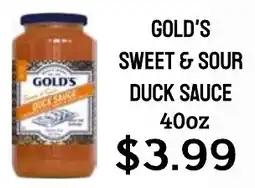 Seven Mile Market Gold's sweet & sour duck sauce offer