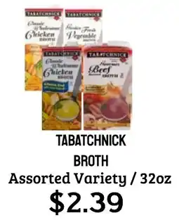 Seven Mile Market Tabatchnick broth offer