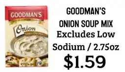Seven Mile Market Goodman's onion soup mix offer