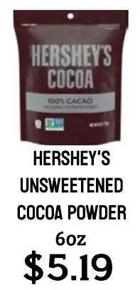 Seven Mile Market Hershey's unsweetened cocoa powder offer