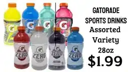 Seven Mile Market Gatorade sports drinks offer