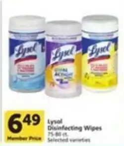 Pavilions Lysol Disinfecting Wipes offer