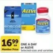 Pavilions One A Day or Aleve offer